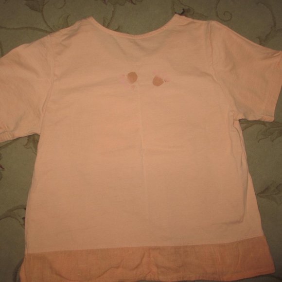 BLOUSE SHIRT S M SHOR Sleeve LINEN COTTON - Picture 8 of 10